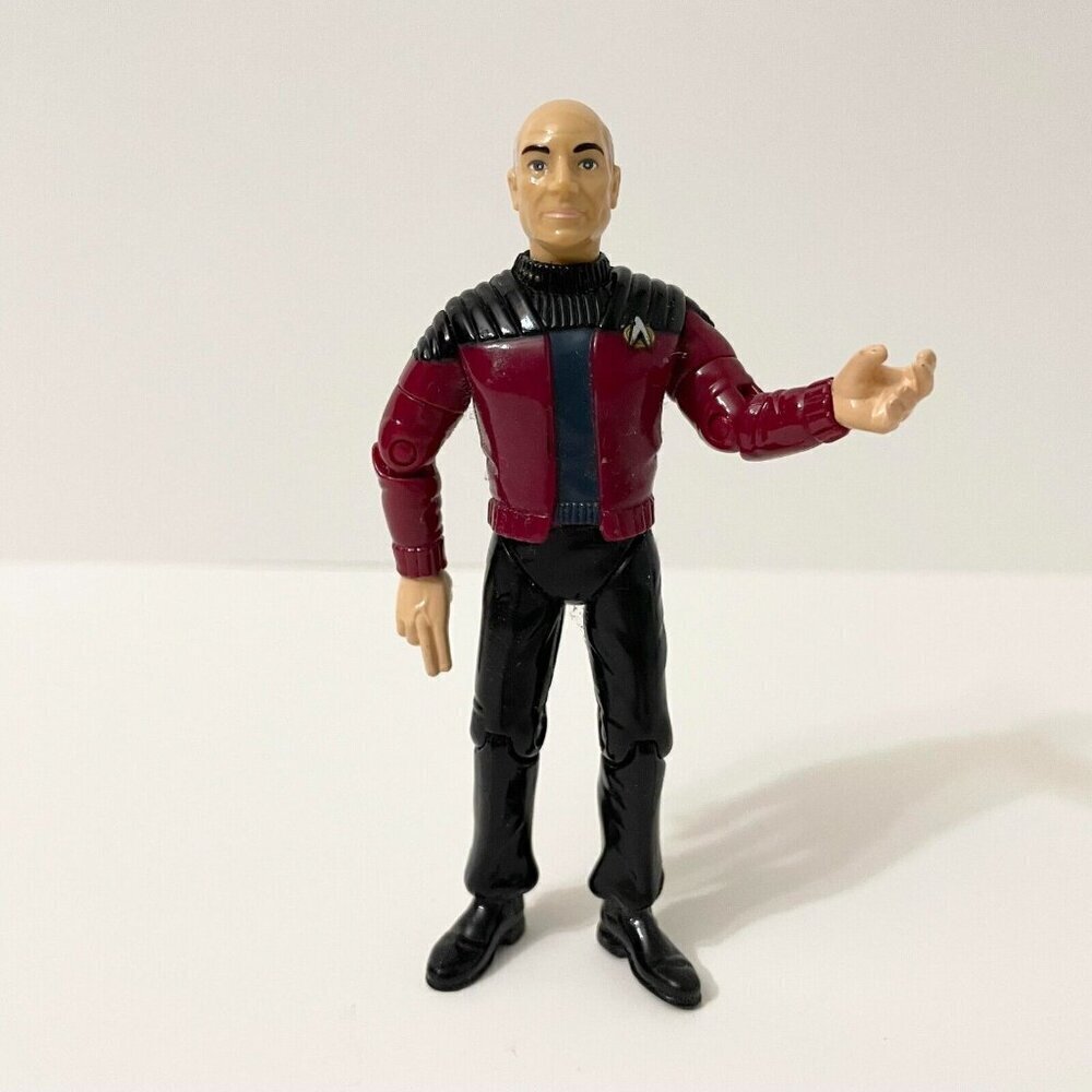 Vintage 1992 Star Trek Captain Jean Luc Picard 4 Inch Action Figure Playmates